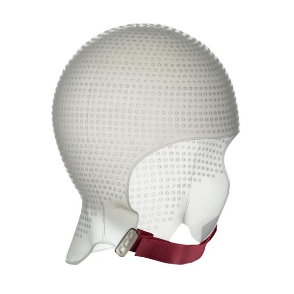 DOMPEL Sparta 2.4K Silicone Highlight Hair Cap Color White | Perfect Highlights | 2,400 Strategically Positioned Holes | Curved Design for a Perfect Fit | Reusable silicone cap with metal needle