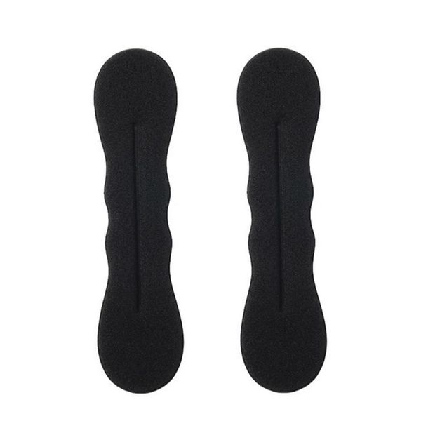 2 Pcs Hair Magic Bun Maker Foam Sponge Bun Shaper Flexible Reusable Bun Twister Donut Maker Hair Accessories for Women Girls(Black)