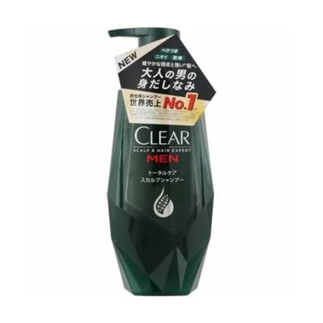 Unilever Japan 4902111755236-2 Clear For Men Total Care Scalp Shampoo Pump 12.3 oz (350 g) [Set of 2]