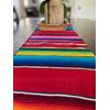 Del Mex (TM) Mexican Serape Blanket Table Runner (Red)