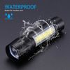 4pcs LED Tactical Flashlight USB Rechargeable Lamp Super Bright 3 Modes Light