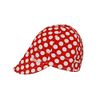 Comeaux Caps Reversible Red Polka Dot Size 7 1/4