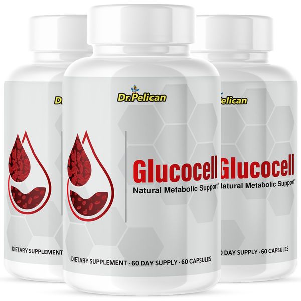 Glucocell- Blood Support- 3 Bottles- 180 Capsules