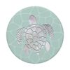 Chic purple gray Turtle on a Mint green color matching PopSockets Swappable PopGrip