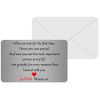 Personalised Sentimental Metal Wallet Card Boyfriend/Girlfriend Keepsake