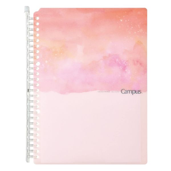 Kokuyo Le-SP706-L2P Campus Binder Smart Ring, 60 Card Capacity, Limited B5, Pastel Gradation, Pink, 26 Holes