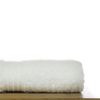 Eco Cotton Washcloths - White - Dobby Border - Set of 12