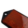 2 x Orange Amber Large Rectangular Reflectors Driveway Gate Fence Post Trailers