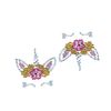 2 Unicorn Faces - Diamante Rhinestone Body Art