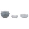 72 Pieces 10G/10ML Round Gray Cosmetic Sample Container Jars with Inner Liner