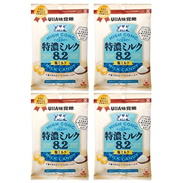 Mikakuto Tokuno Milk 8.2 Salt Milk, 2.6 oz (75 g) x 4 Bags Set