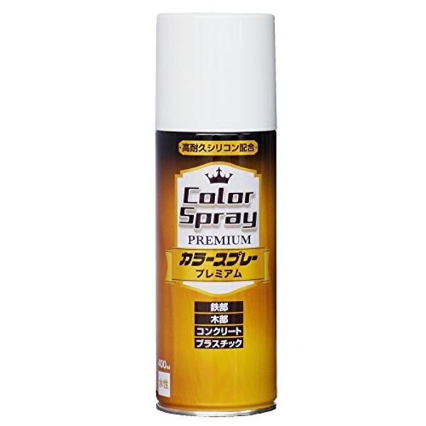 Nippon Paint Spray Color Spray Premium 400ml White Water-based Glossy Indoor and Outdoor Made in Japan 4976124266720