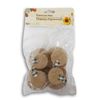 Fall Scarecrow Mini Hat Decorations - Burlap - 4 Piece (Black Gingham)