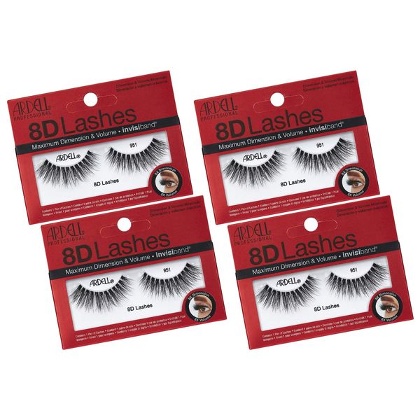 Ardell Strip Lashes 8D Lashes 951, 4-Pack