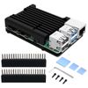 GeeekPi Raspberry Pi 4 Passive Cooling Case, Raspberry Pi Armor Case, Raspberry Pi 4 Aluminum Alloy Case, Perfect for Raspberry Pi 4 Model B
