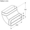 Siemens Installation Accessories 90° Flat Channel Elbow L Vertical