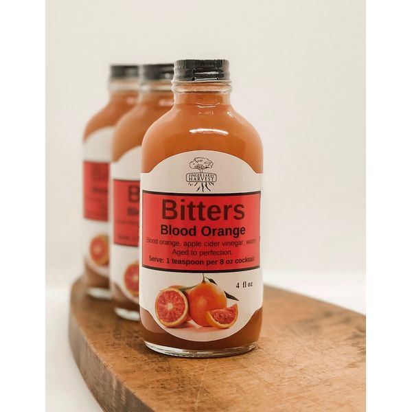 Blood Orange Bitters (4oz): Cold Extract, Antioxidant, Vitamins C & A, Vinegar