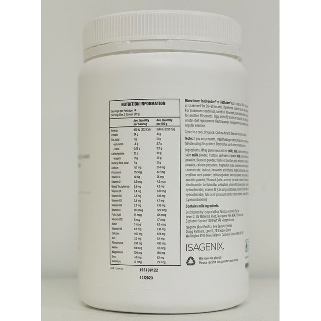 Isagenix Isalean Banana Whey Based Shake Tub Gluten Free Weight  Loss(EXP.03/24)