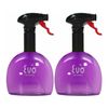 Evo Oil Sprayer Non Aerosol Bottle for Cooking Oils 2 Pack 18oz Purple