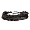 BOBIYA Wide Fishtail Synthetic Hair Braided Headband Classic Chunky Plaited Braids Elastic Stretch Hairpiece Women Girl (Deep Brown)