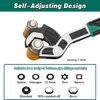 Vkyipg 6Inch Adjustable Wrench,Auto Size Adjusting Wrench,Self-Adjusting Quick Wrench,Multi-Size Spring Adjustable Wrench