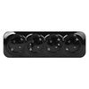 Surface-Mounted Socket 4-Way RT1 Series Black