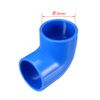 sourcing map 32mm Slip 90 Degree PVC Pipe Fitting Elbow Coupling Adapter Blue 5 Pcs
