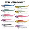 Coreman Worm VJ-28 Vibrating Jig Head #002 Silver Head/My Sardine