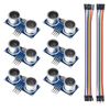 AEDIKO 6pcs HC-SR04 Ultrasonic Module Distance Sensor with Dupont Wire Cable