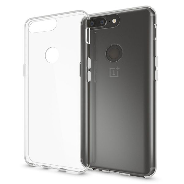 NALIA Case compatible with OnePlus 5T, Mobile Phone Back-Cover Ultra-Thin Silicone Soft Skin Protector, Shock-Proof Crystal Clear Rubber Gel Bumper, Flexible Slim Transparent Protective Backcase