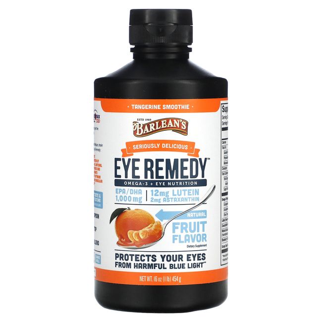 Barlean s Eye Remedy Tangerine Smoothie  16 oz 454 g Gluten-Free, No Artificial