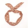 Lurrose 6pcs Twist Bow Wired Headbands Scarf Wrap Wire Hairband Hair Accessory for Women Girls (Random colours)