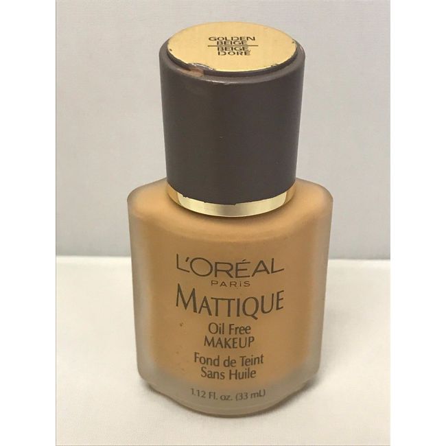 L'OREAL PARIS MATTIQUE OIL-FREE MAKEUP ~ Golden Beige 1.12 fl. oz.