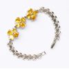 Yellow Germanium Filled Clover Bracelet
