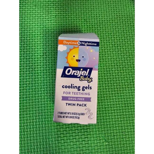 Orajel Non-Medicated Daytime/Nightime Cooling Gel Twin Pack exp-4/2025