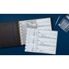 Executive 7 Ring Check Binder Textured Cover with Zipper Pouch 600 Checks