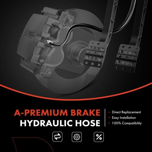 A-Premium Front Driver Brake Hydraulic Hose Compatible with Select Nissan Models - Altima 2002-2005, Maxima 2004-2008 - Replace# 46210ZB51A