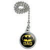 GRAPHICS & MORE Batman Bat Dad Shield Logo Ceiling Fan and Light Pull Chain