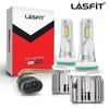 Lasfit 9006 LED Headlights Bulbs Low Beam 6000K White Bright Replace Halogen 2x