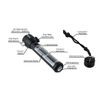 NATO® Solar LED Flashlight Tactical 9-in-1 Multi Tool Emergency auto camping USA