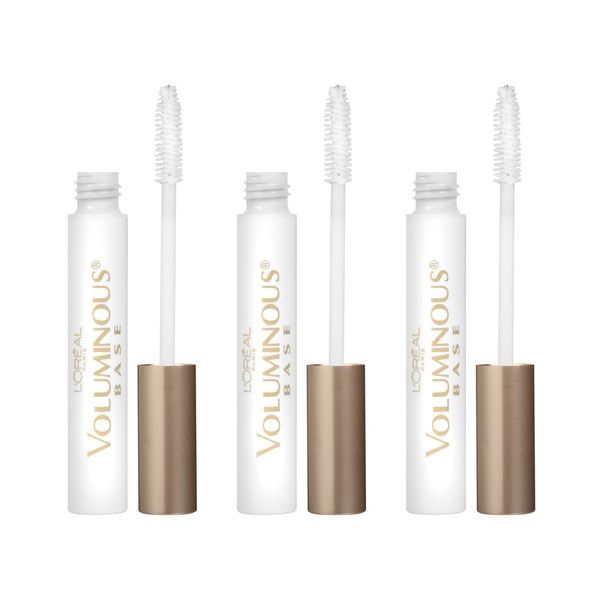 L'Oréal Paris Makeup Voluminous Lash Boosting Conditioning Primer Mascara, White Lash Primer, 3Count