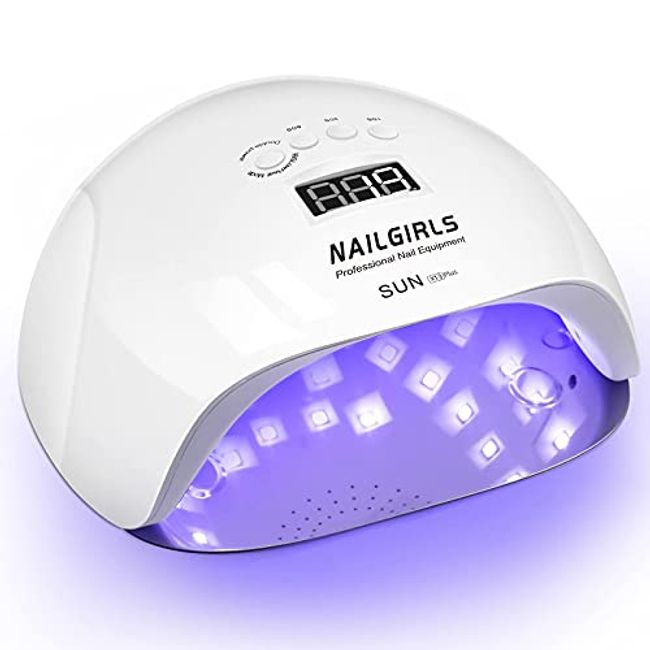 UV Gel Nail Lamp,150W UV Nail Dryer LED Light for Gel Polish-4 Timers Professional Nail Art Accessories,Curing Gel Toe Nails (White)