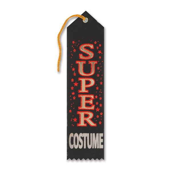 Beistle Super Costume Award Ribbon Pack of 6