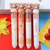 Clapoyis 4pcs 10 Colors Ballpoint Pen 0.5mm Bear