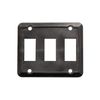 Creative Products Group Triple Switch Plate, Black