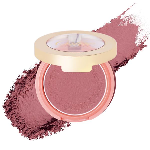 OULAC Blush Makeup Powder Mauve| Natural Matte Blush Cool Tone Skin Light Meidum | Buildable & Light Weight Smooth| Cruelty-Free Blush Vegan | 4.8g 11 Fatal Seduction