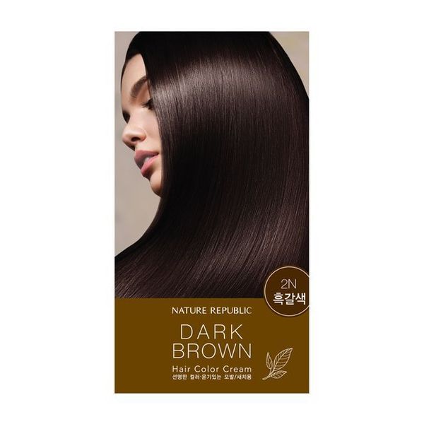 Hair & Nature Hair Color Cream #2N Dark Brown (option: 3pcs)