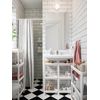 IKEA VESKEN Corner Shelf Unit, 33x33x71 cm, White