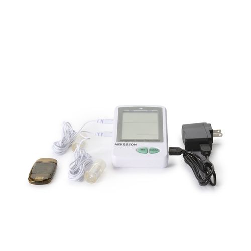 McKesson Refrigerator and Freezer Thermometer, Dual-Probe - Waterproof Digital Display Max/Min Temperatures, 1 Count