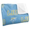 Long Island University Blanket, 36"x58" Logo Pattern, Silky Touch Super Soft Throw Blanket